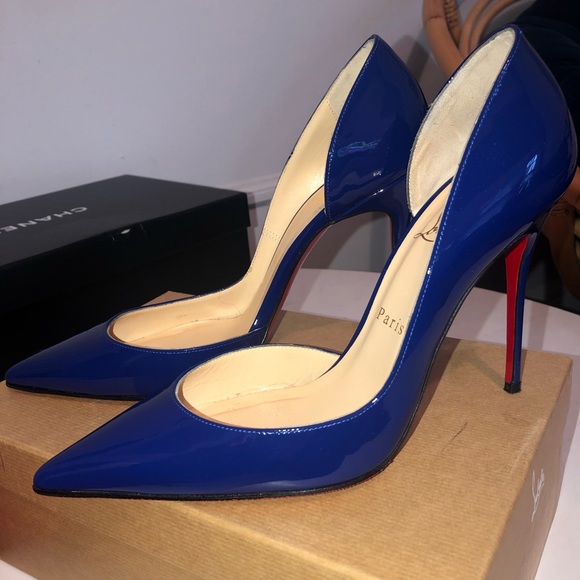Christian Louboutin Shoes - Authentic Christian Louboutin Iriza Heels in Neptune Blue Sz 40/10 US